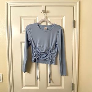 Blue Shirt with ties